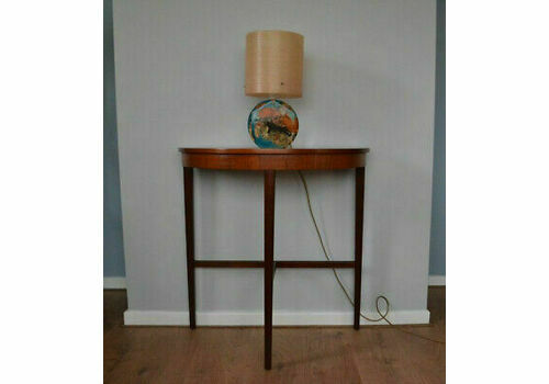 Mid Century Teak Demi Lune Table