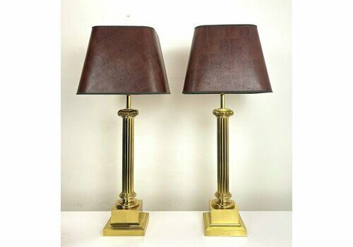 Large Mid Century Table Lamps From Vereinigte Werkstätten Germany, 1960s, Set Of 2