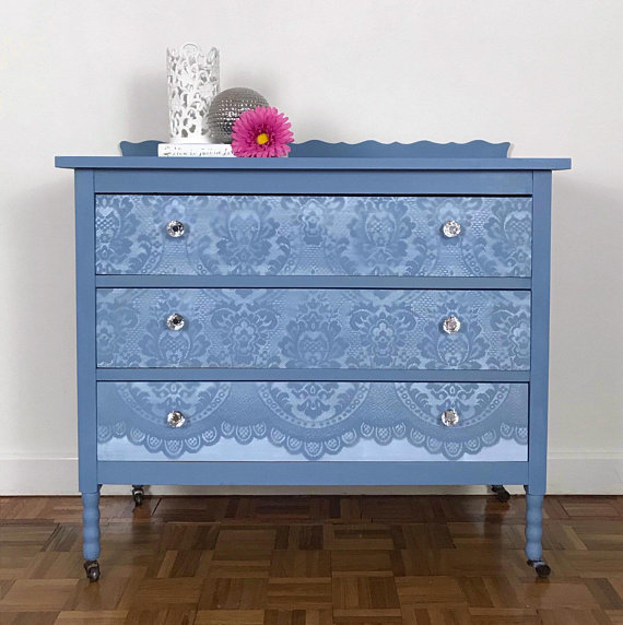 Chest Of Drawers Lace Detailed Drawers Painted Drawers Storage