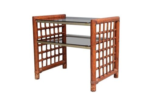 Coffee Table Afra E Tobia Scarpa Italy 1960s Bamboo Design Shelves Night Table