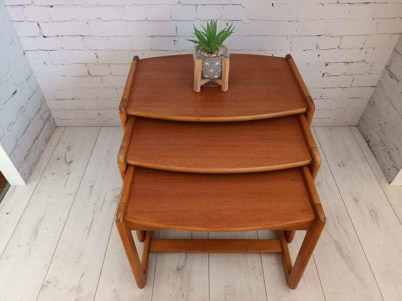 Vintage G Plan Nest Of Tables 1960's Teak Danish Style Mid Century