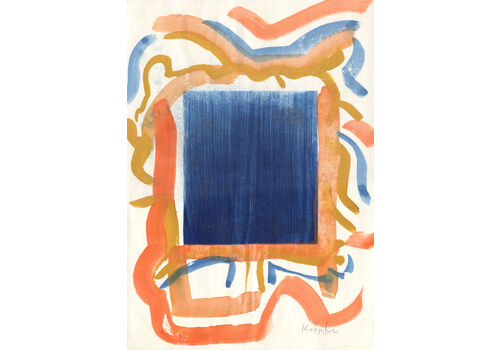 Claudio Knopfli, “Untitled”, Late 20th Century, Graphic Signed Original Mixed Media Drawing