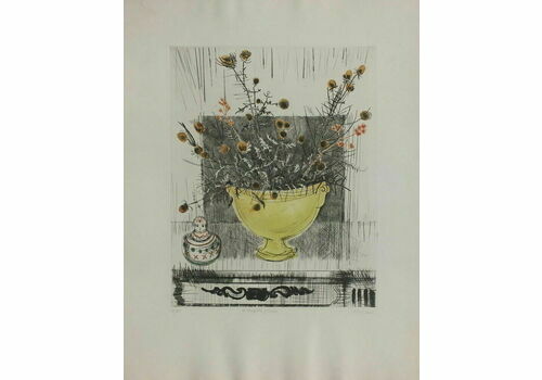 Large Original Etching Marcelle Amsler Signed