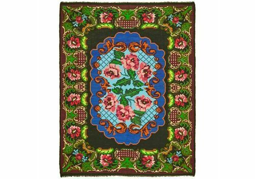 Handmade Vintage Moldovan 200 Cm X 252 Cm Kilim Rug