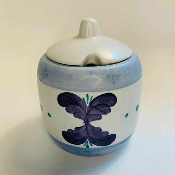 Radford Hand Painted Pottery Sugar Jar Burslem England Vinterior