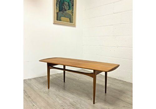 Danish Solid Teak Coffee Table By Tove Kindt Larsen For France And Son /2