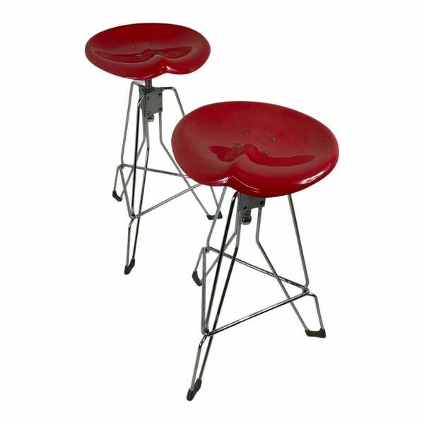 Yasu Sasamoto Dulton Industrial Vintage Bar Stool With Tractor Seating