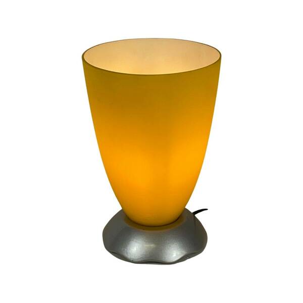 In The Style Of / Attr. To   Foscarini   Table Lamp   Egg Shaped   Glass Shade And Ceramic Base