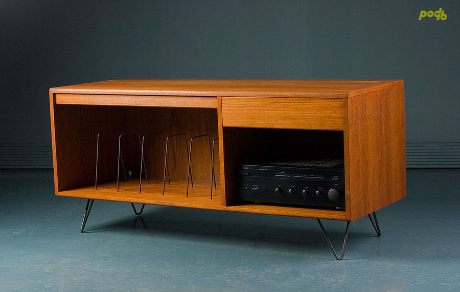 Vintage Teak G Plan 1970s Record Tv Media Stand Unit Vinterior