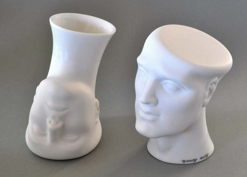 Ilona Romule Couple. Porcelain Vases 2 X