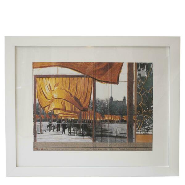 Gates Project For Central Park, Lithography By Christo , New York, 2004