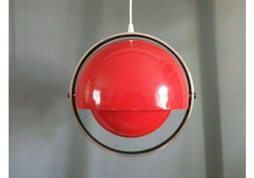 A Rare Jørgensen And Buck For Flemming Brylle & Preben Jacobsen Quality Light Systems, Denmark. Space Age "Moon" Pendant Light. 1960s