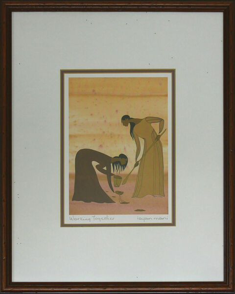 Print By Ioyan Mani (Maxine Noel). Titled "Working Together"