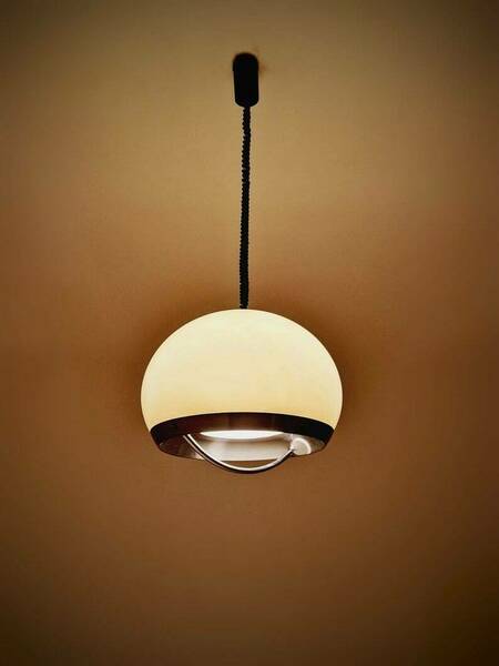 Mid Century Meblo Pendant Lamp Designed By Harvey Guzzini Dijkstra, 1970s