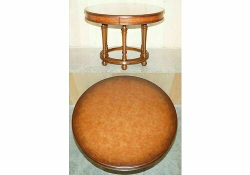 1 Of 2 Rrp £11,000 Ralph Lauren Centre Occasional Centre Tables In Brown Leather