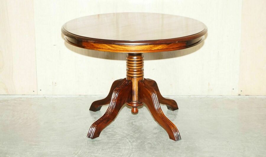 Lovely 1950's Vintage Solid Mahogany Extra Large Side Table Medium