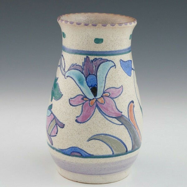 Charles Collard Honiton Pottery Lily Vase C1930 Vinterior