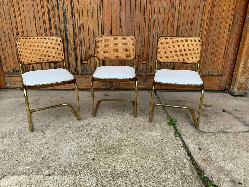 Dining Chairs Cesca Chair Brass Of Mid Century Modern Upholstered