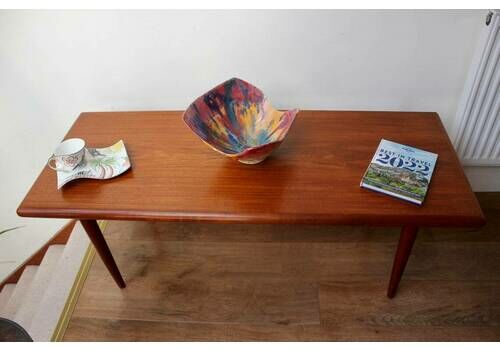 Mid Century Danish Teak Coffee Table By C. F. Christensen For Silkeborg
