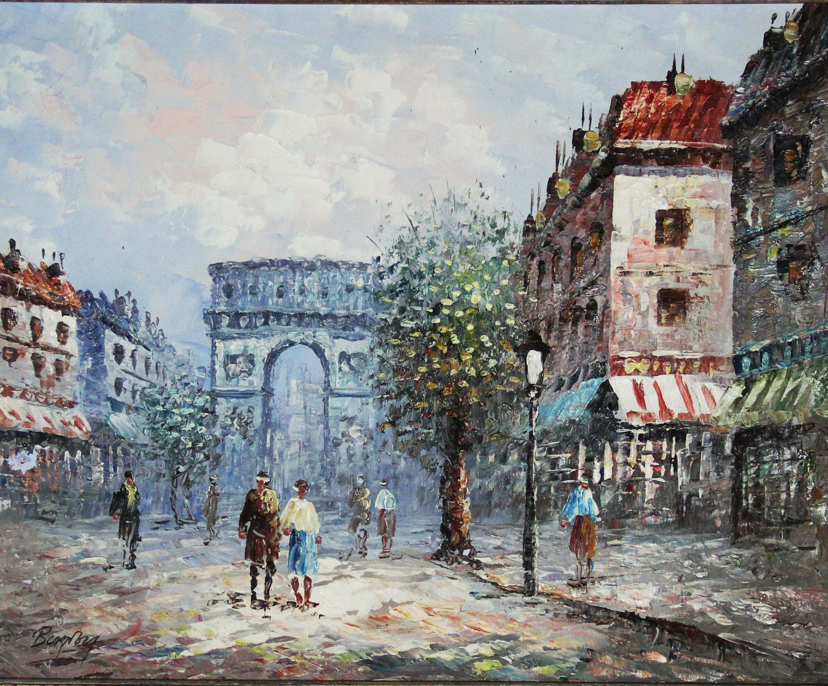 Arc De Triomphe Street Scene By Caroline Burnett | Vinterior