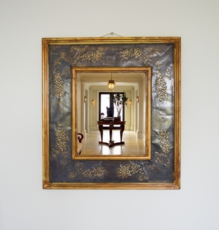 Large Ornate Mirror Bevelled Decorative Vintage Mirror Wooden