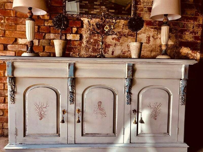 antique tv wall unit