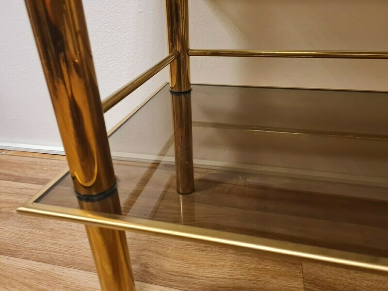 Brass and glass tv stand cheap