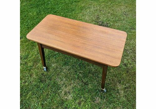 Quality Vintage Mid 20th Century Danish Wheel Table