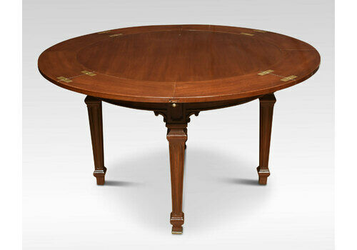Mahogany Circular Extending Ships Dining Table