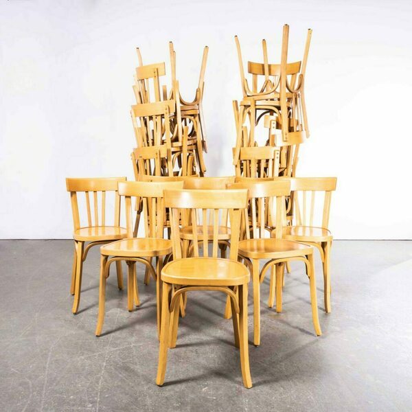 1950's Baumann Bentwood Tri Back Dining Chair – Bleached