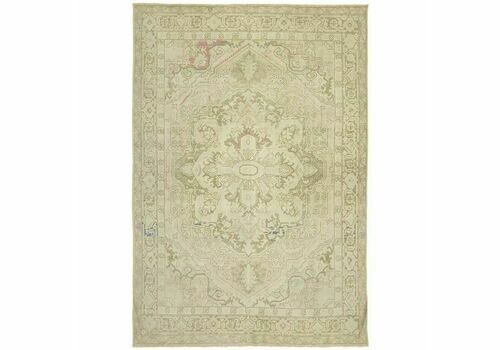 Handmade Persian Beige Vintage Large Area Rug ( 346 Cm X 240 Cm )
