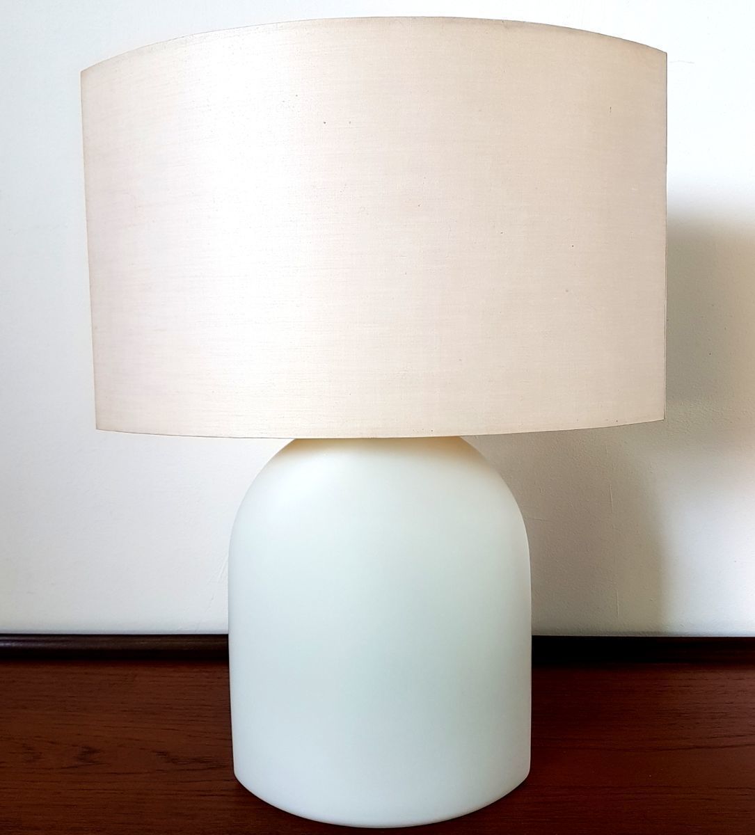 Vintage Glass Table Lamp With Table lamp with illuminated glass base