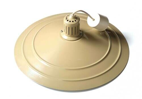 Beige Ceiling Light, 1970s / Hanging Lighting, Pendant Lamp, Industrial, Van Haute Belgium Style