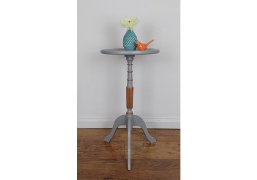 Vintage, Coffee, End, Wine, Occasional, Lamp Table, Hand Painted, Small 
