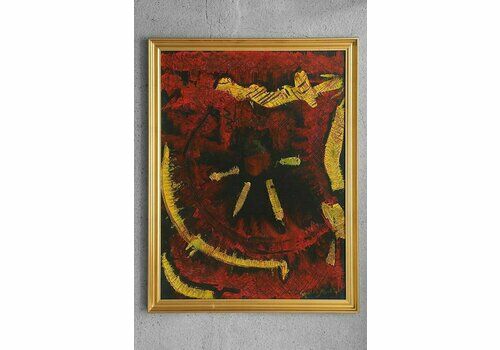 Roald Ditmer, Abstract Composition, 1999, Oil On Canvas, Framed
