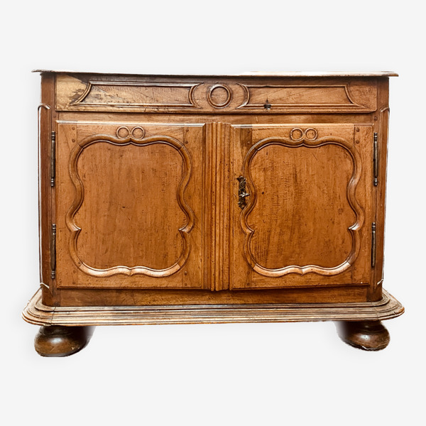 Louis XIV Style Sideboard In Solid Walnut 19th Century