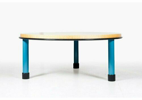 Large 3 Legged Dining Table By Ettore Sottsass & Marco Zanini For Franz Leitner, 1986