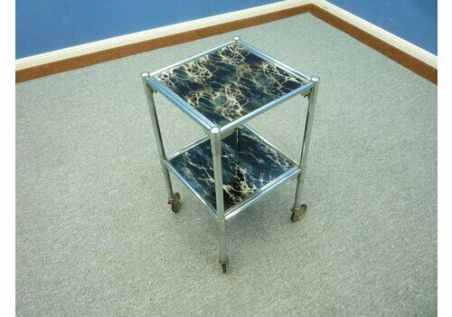 Bauhaus Model B 178 Bar Cart By Anton Lorenz For Thonet, 1930s