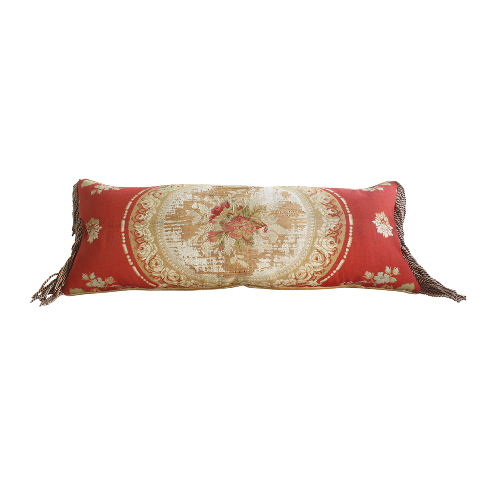 Antique French Aubusson Tapestry Throw Pillow Vinterior