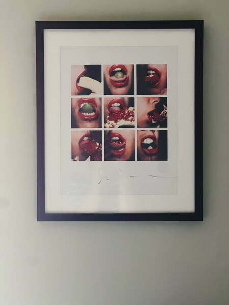 Framed Lithograph By Mario Schifano Signed And Dated ‘Gusto’ 1974