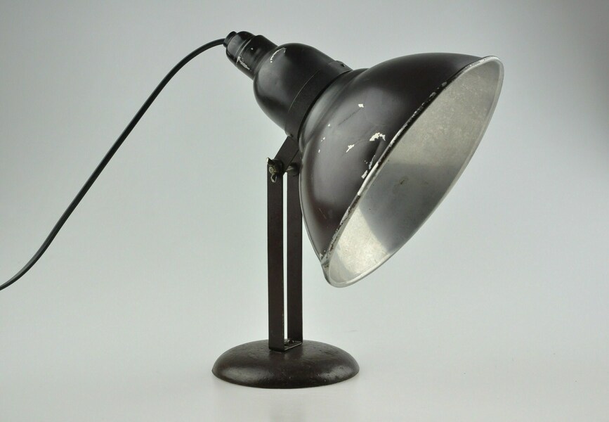 Industrial Desk Lamp, Industrial Lamp, Architect Lamp, Desk Lamp, Mid Century Lamp, Brown Lamp, Table Lamp Desk Light, Vintage Lights