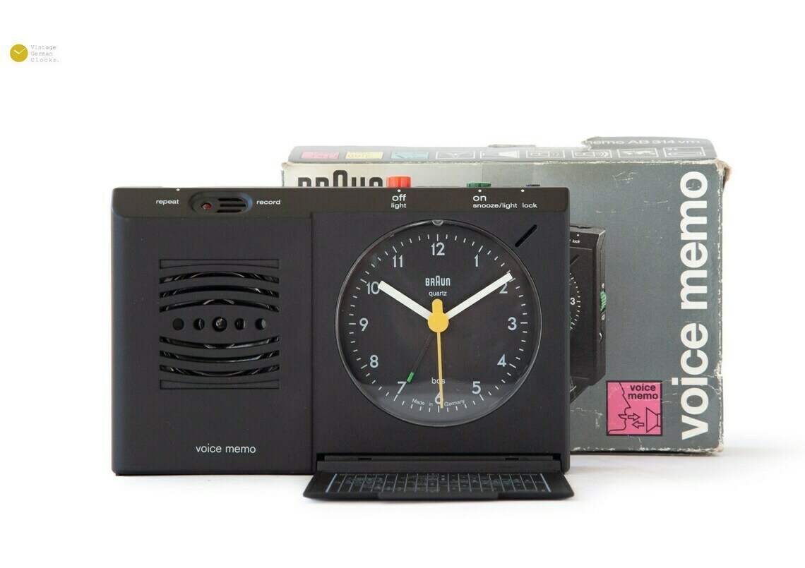 In Boxes! Braun Ab 314 Vm Alarm Clock Voice Memo Type 3867