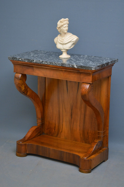 Louis Philippe Walnut Console Table