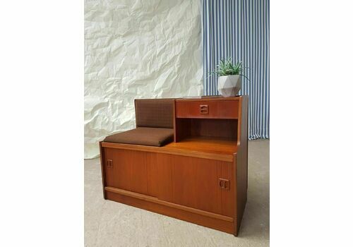 Vtg Mid Century Telephone Chair Table Bench Stool Danish Scandi Design