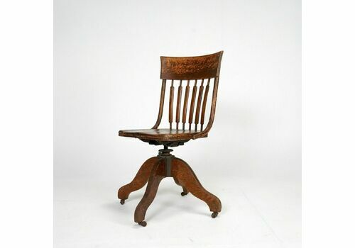 Antique Captains Swivel Chair, 1900s