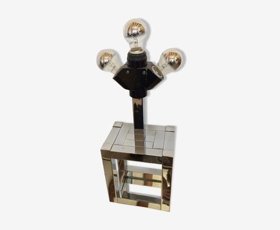 Cubic Lamp By Willy Rizzo For Lumica, 1970s