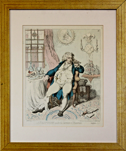 Sunday Times Copies Of Engravings By Gillray: "Temperance" And "A Voluptuary"