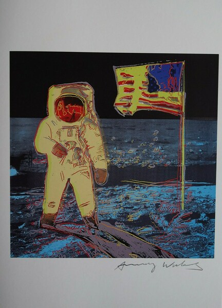 Fine Pop Art Limited Edition Print – Astronaut, Andy Warhol, Signed & Numbered