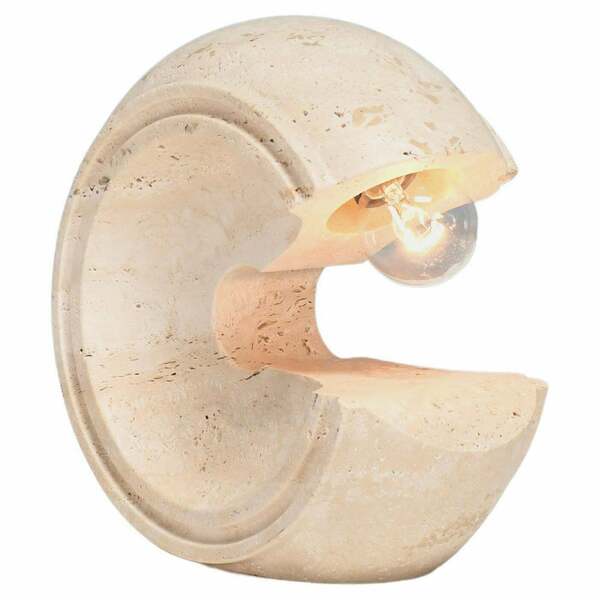 1 Of 8 Sculptural Travertine Table Lamp By Giuliano Cesari For Nucleo
