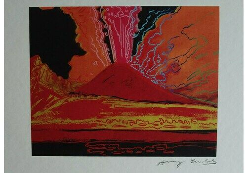 Fine Pop Art Limited Edition Print – Vesuvius, Andy Warhol, Signed & Numbered – Estate Stamp